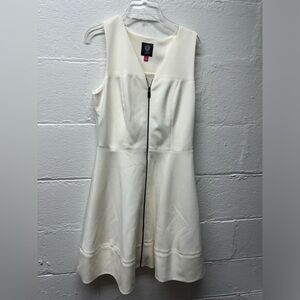 Vince Camuto White Skater Dress